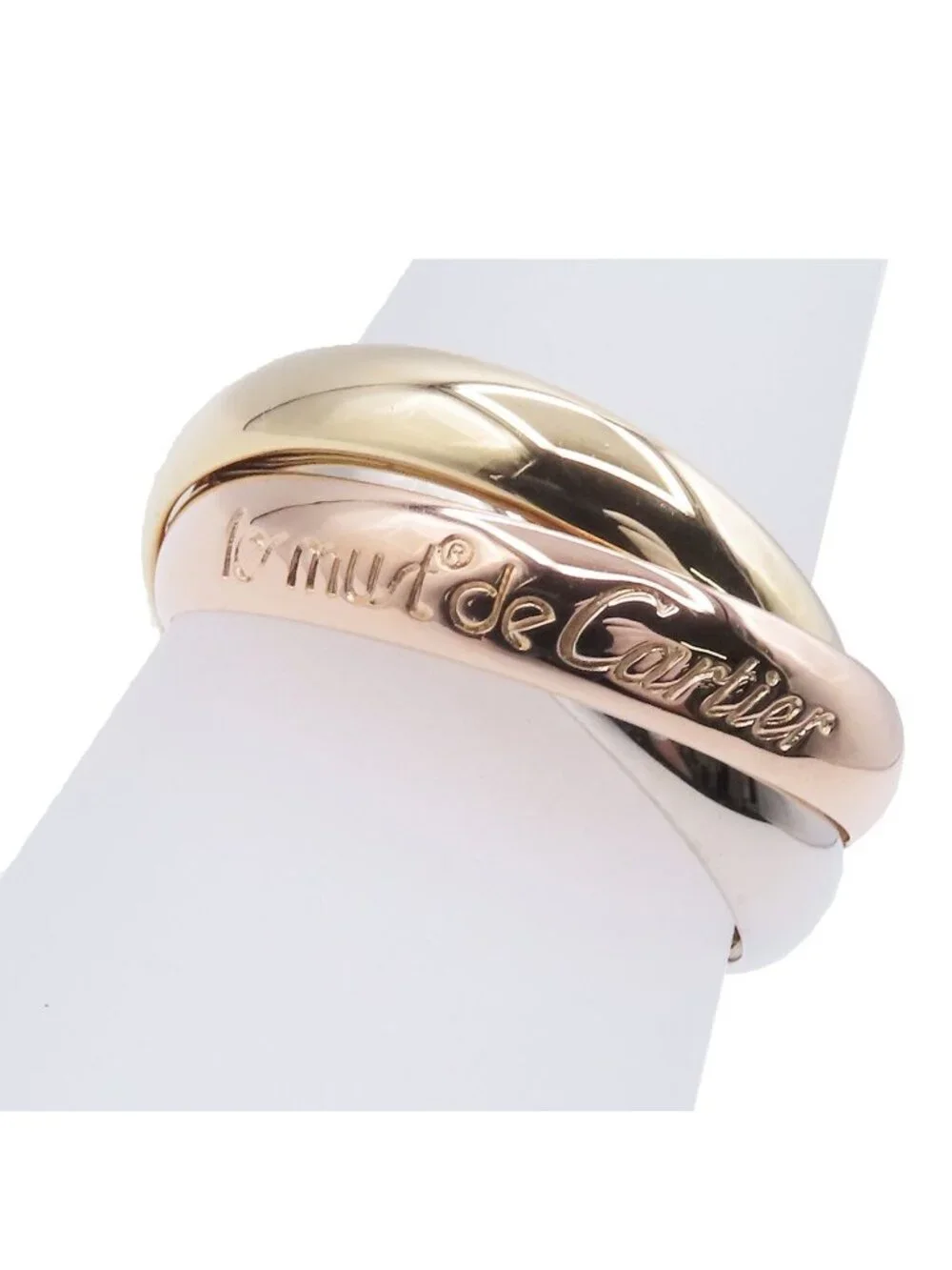 Cartier Trinity MM Three Color Gold 47 Ring